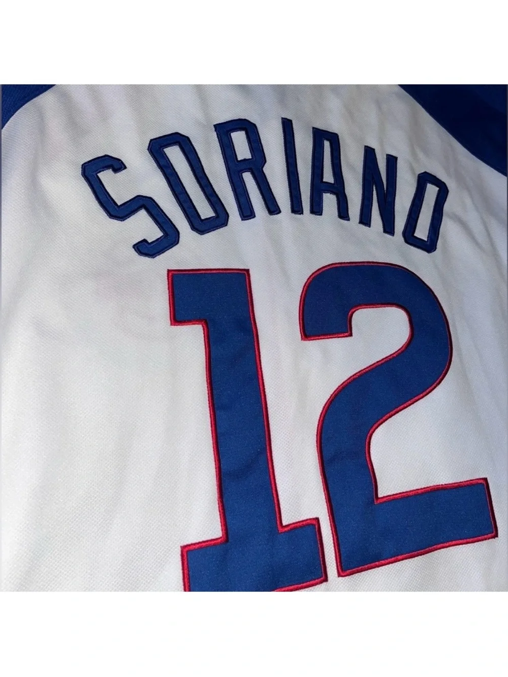 Chicago Cubs Alfonso Soriano No. 12 Majestic MLB Authentic Retro Baseball Jersey